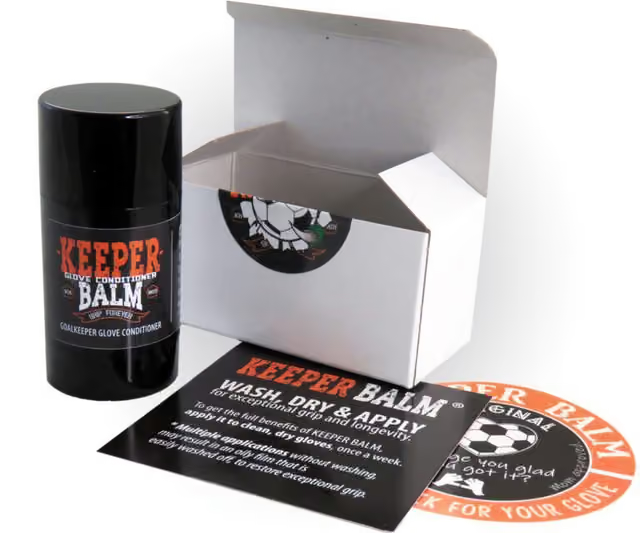 KEEPER BALM box, instruction card, and sticker
